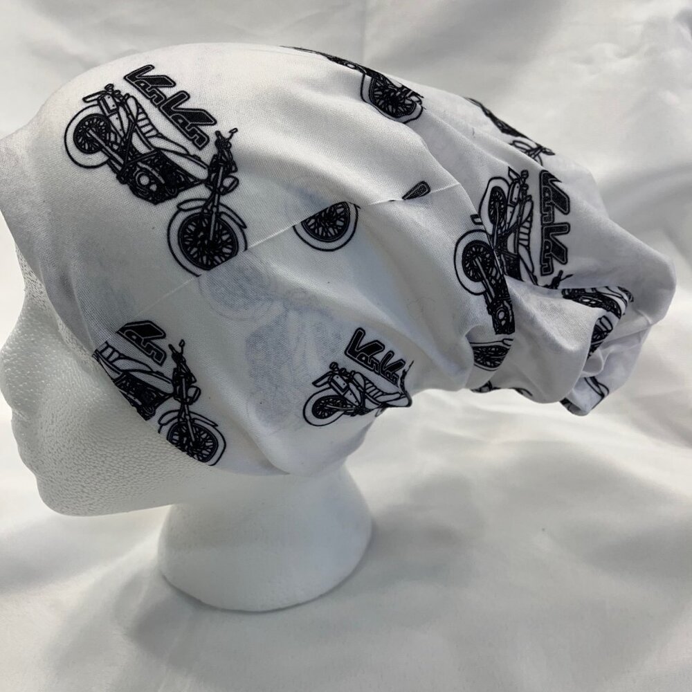 Suzuki VanVan White buff headband neck gaiter